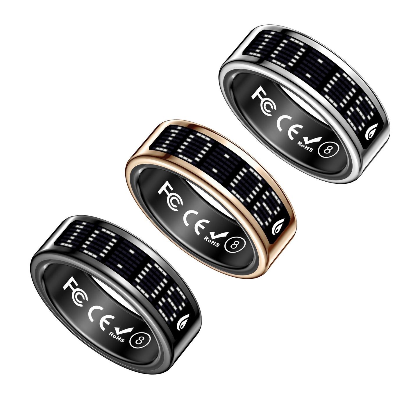 R3 Smart Ring with Prayer Counter & Call Display – IP68 Health Tracker
