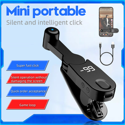 E6 Meprian Auto Screen Clicker for Phones & Tablets – Up to 99 Taps/sec, Black