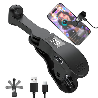 E5 Type-C Auto Clicker for Phones & Tablets with Adjustable Speed and 180° Head