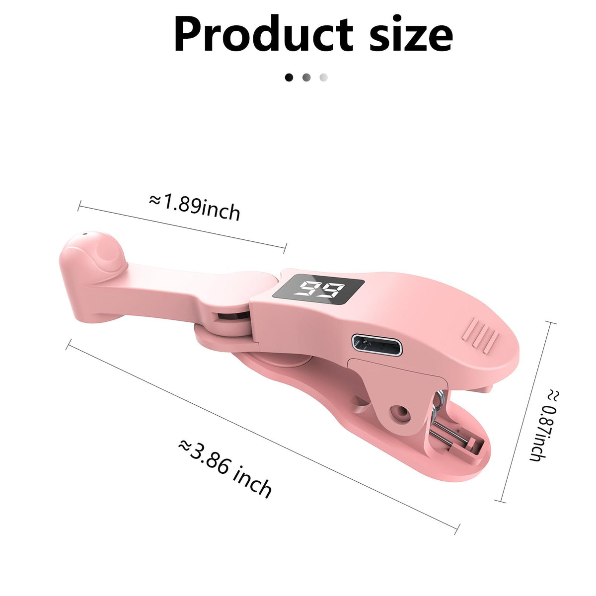 E5 Type-C Auto Clicker for Phones & Tablets with Adjustable Speed and 180° Head