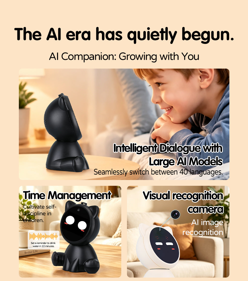 N22 AI Companion Robot with Camera, Multilingual Voice Chat, Image Recognition & Customizable AI Personas
