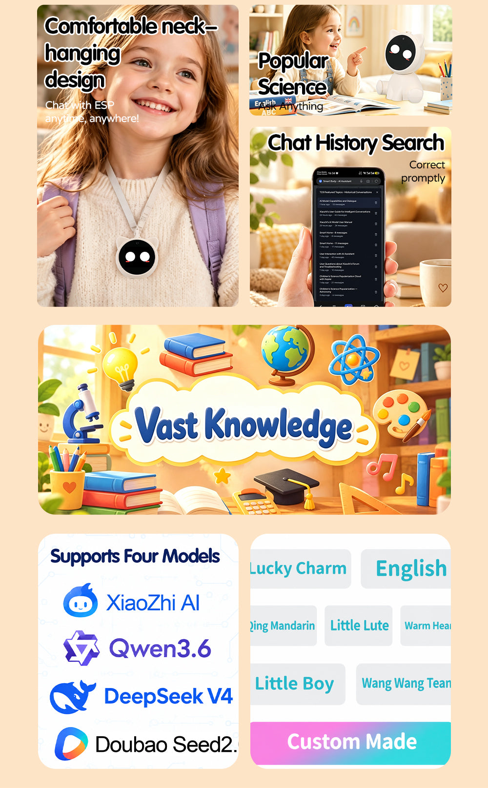 N22 AI Companion Robot with Camera, Multilingual Voice Chat, Image Recognition & Customizable AI Personas