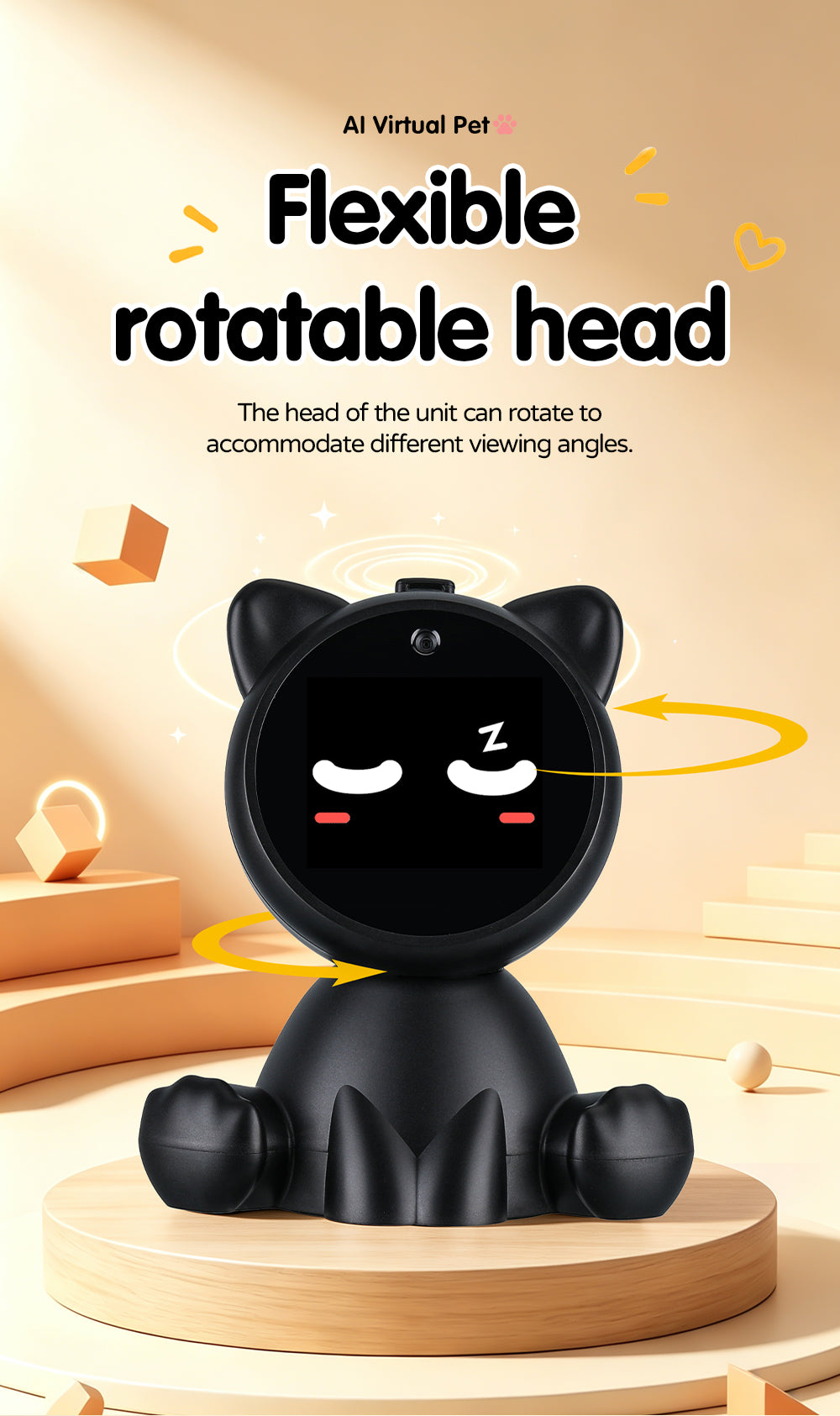 N22 AI Companion Robot with Camera, Multilingual Voice Chat, Image Recognition & Customizable AI Personas
