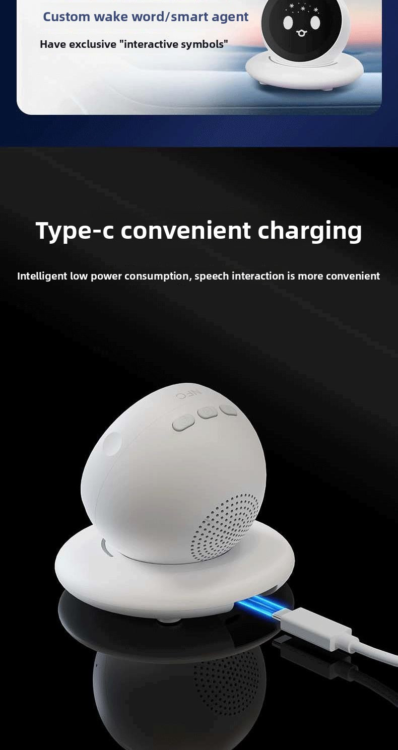 DiMi Desktop Robot - AI Car Assistant Companion Emotional Exchange Partner Growing Robot with 100+ Emojis