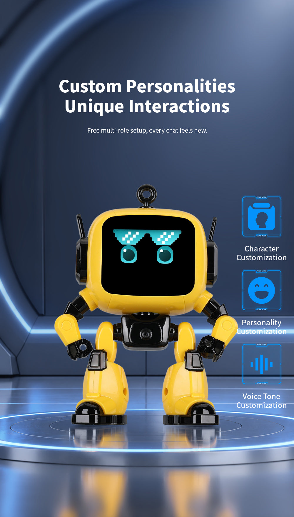 N21 AI Companion Robot for Kids with Multilingual Voice Chat, Stories & Language Practice