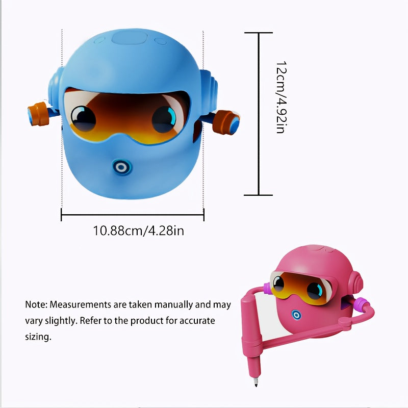 N7 Drawing Robot for Kids - Interactive Educational Drawing Robot | Magic Painting Toy | 100 Word Cards | 14 Pens
