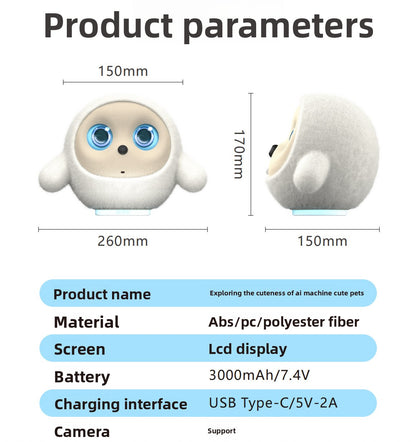N6 K-Bao Interactive Ai Desktop Robot - Kids Cute Pet Robot | Smart Emotional | Resonance Voice Real-Time Interaction | Multi-Modal AI Model