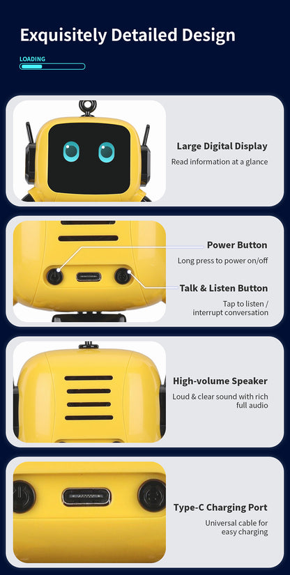 N21 AI Companion Robot for Kids with Multilingual Voice Chat, Stories & Language Practice