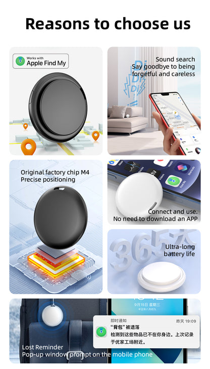 E4 Bluetooth Item Tracker for Keys and Bags with Replaceable Battery | Meprian