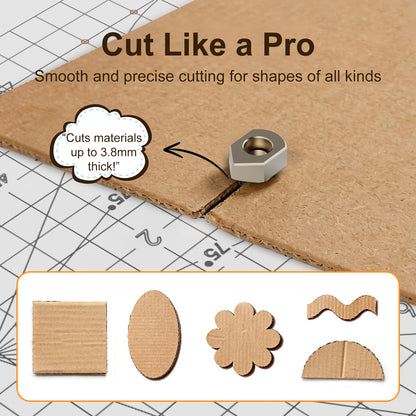 N3 Electric Kids Safety Cardboard Cutter - Bladeless DIY Craft Tool, Montessori Educational Toy, Precision Cutting up to 3mm