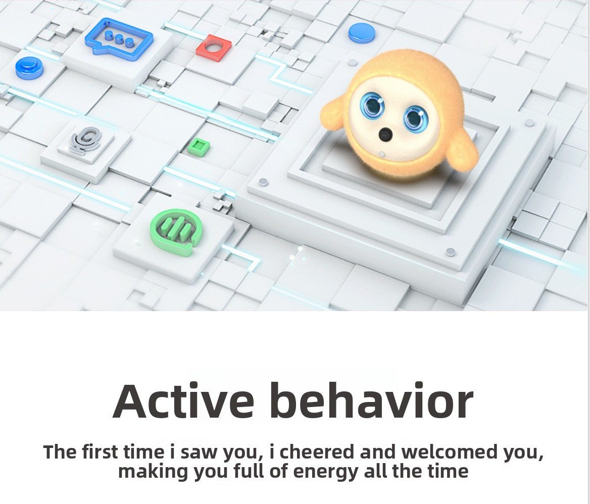 N6 K-Bao Interactive Ai Desktop Robot - Kids Cute Pet Robot | Smart Emotional | Resonance Voice Real-Time Interaction | Multi-Modal AI Model