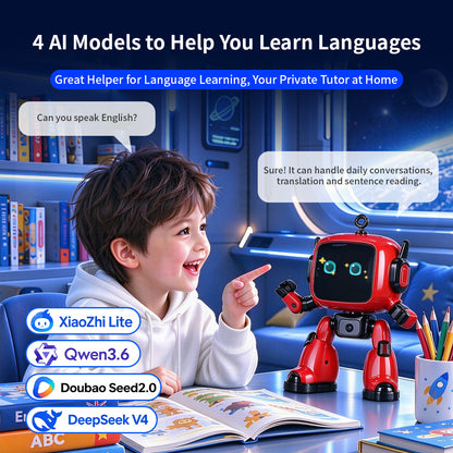 N21 AI Companion Robot for Kids with Multilingual Voice Chat, Stories & Language Practice