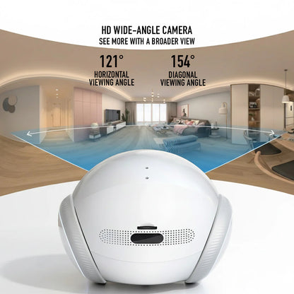 N5 Magic S1 Indoor Security Robot Camera - 1080P Portable Pet Camera with App Control Two-Way Audio, Night Vision, Automatic Charging