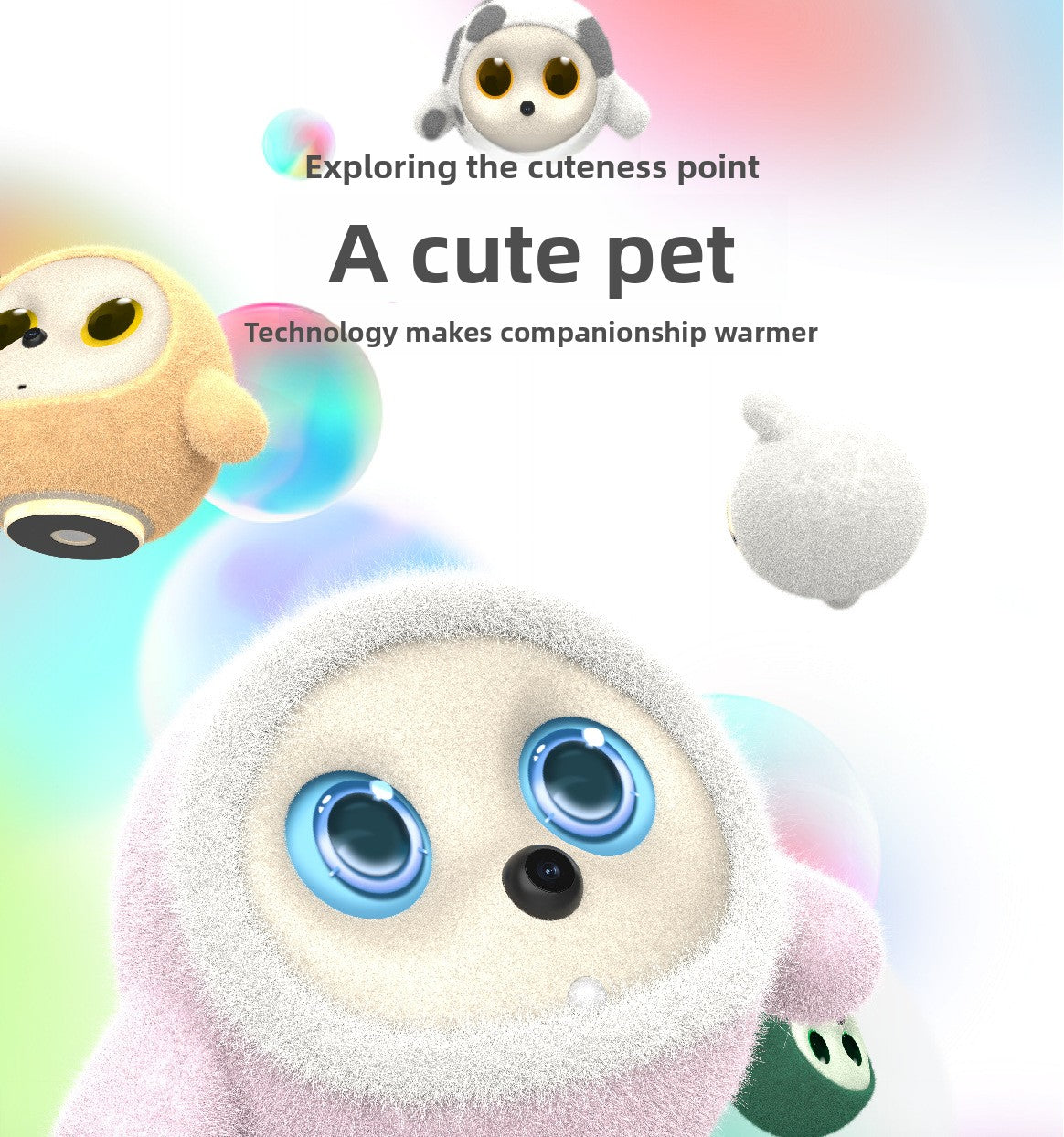 N6 K-Bao Interactive Ai Desktop Robot - Kids Cute Pet Robot | Smart Emotional | Resonance Voice Real-Time Interaction | Multi-Modal AI Model