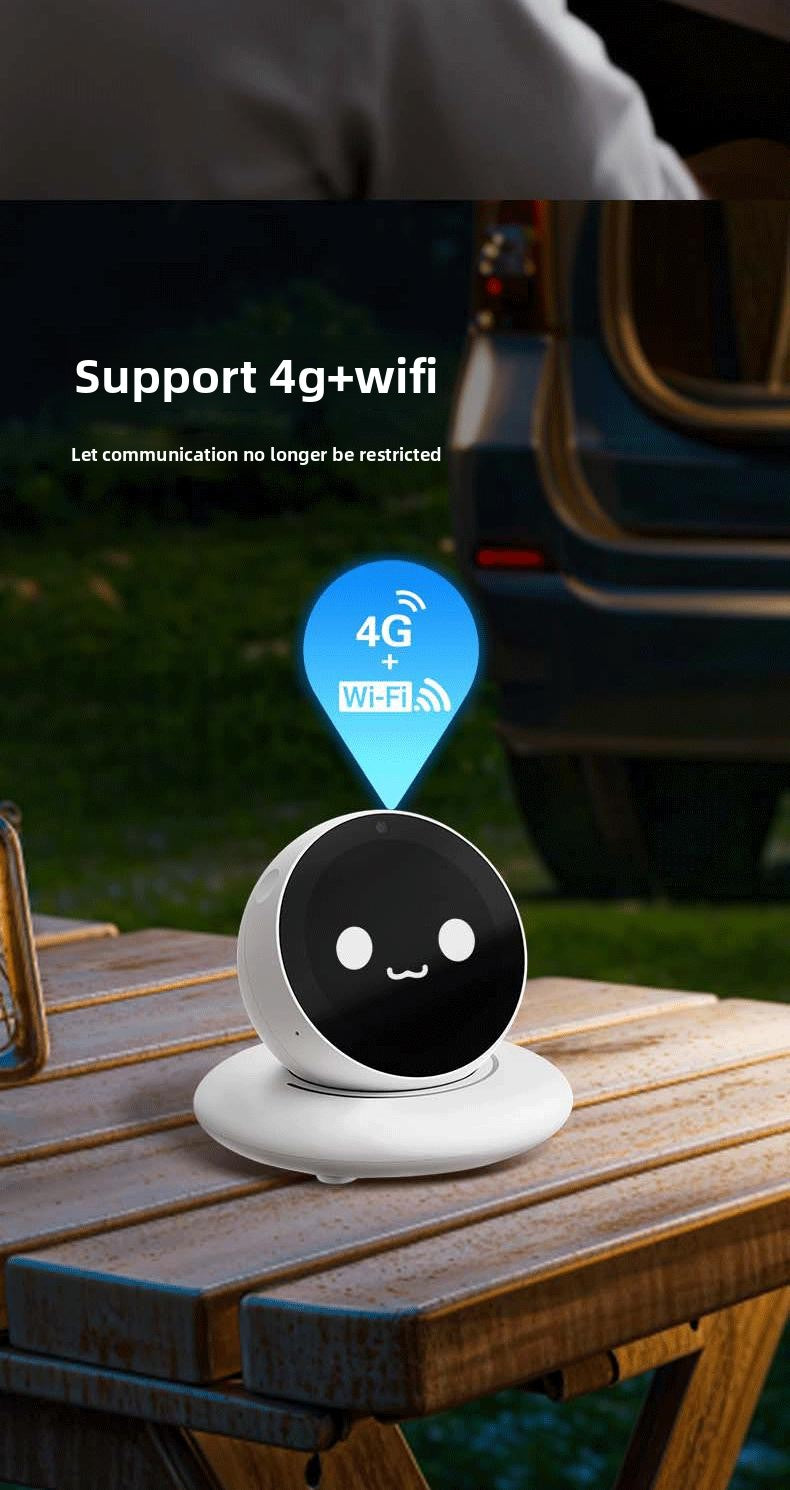 DiMi Desktop Robot - AI Car Assistant Companion Emotional Exchange Partner Growing Robot with 100+ Emojis