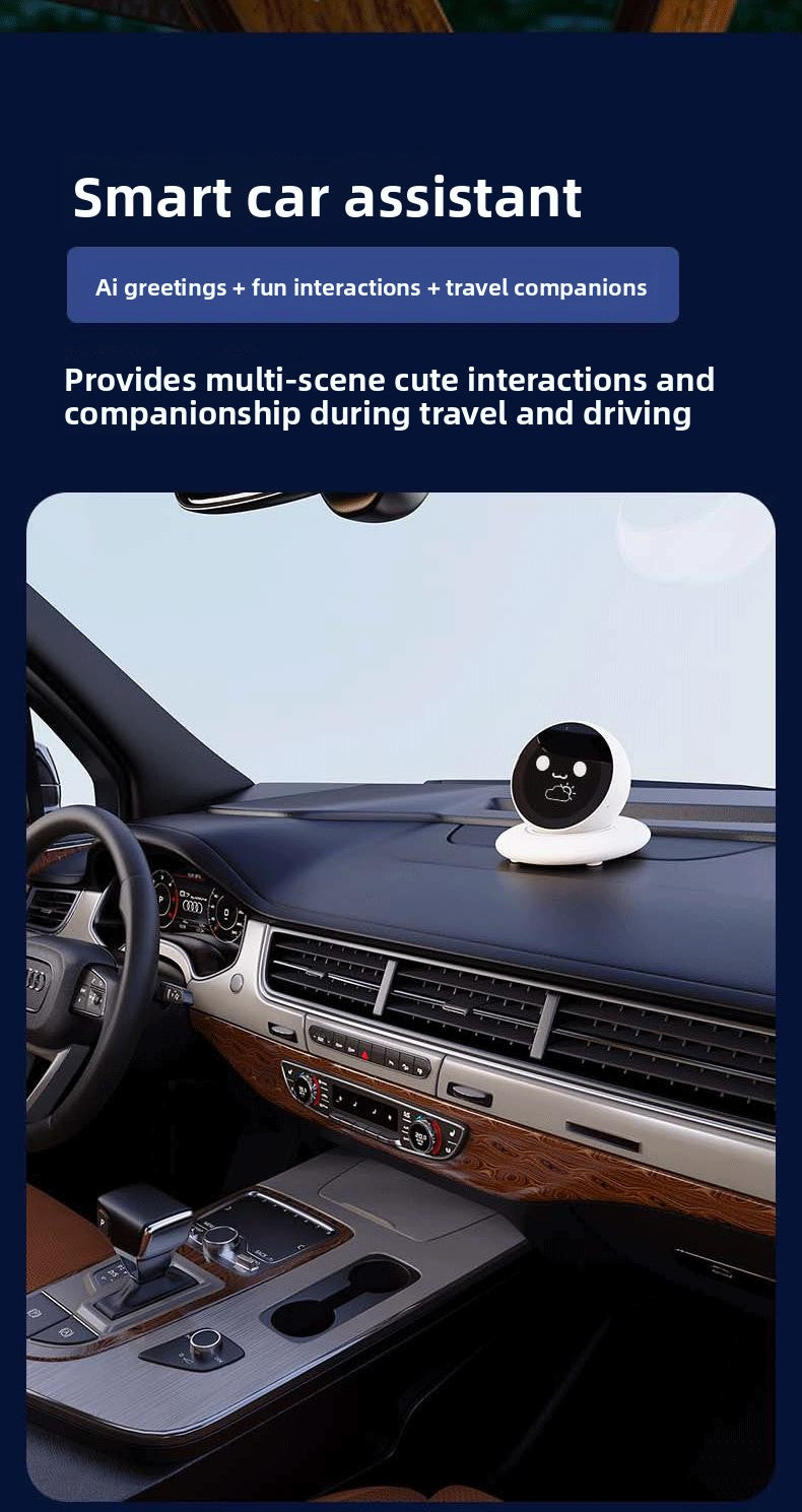 DiMi Desktop Robot - AI Car Assistant Companion Emotional Exchange Partner Growing Robot with 100+ Emojis