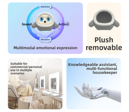 N6 K-Bao Interactive Ai Desktop Robot - Kids Cute Pet Robot | Smart Emotional | Resonance Voice Real-Time Interaction | Multi-Modal AI Model
