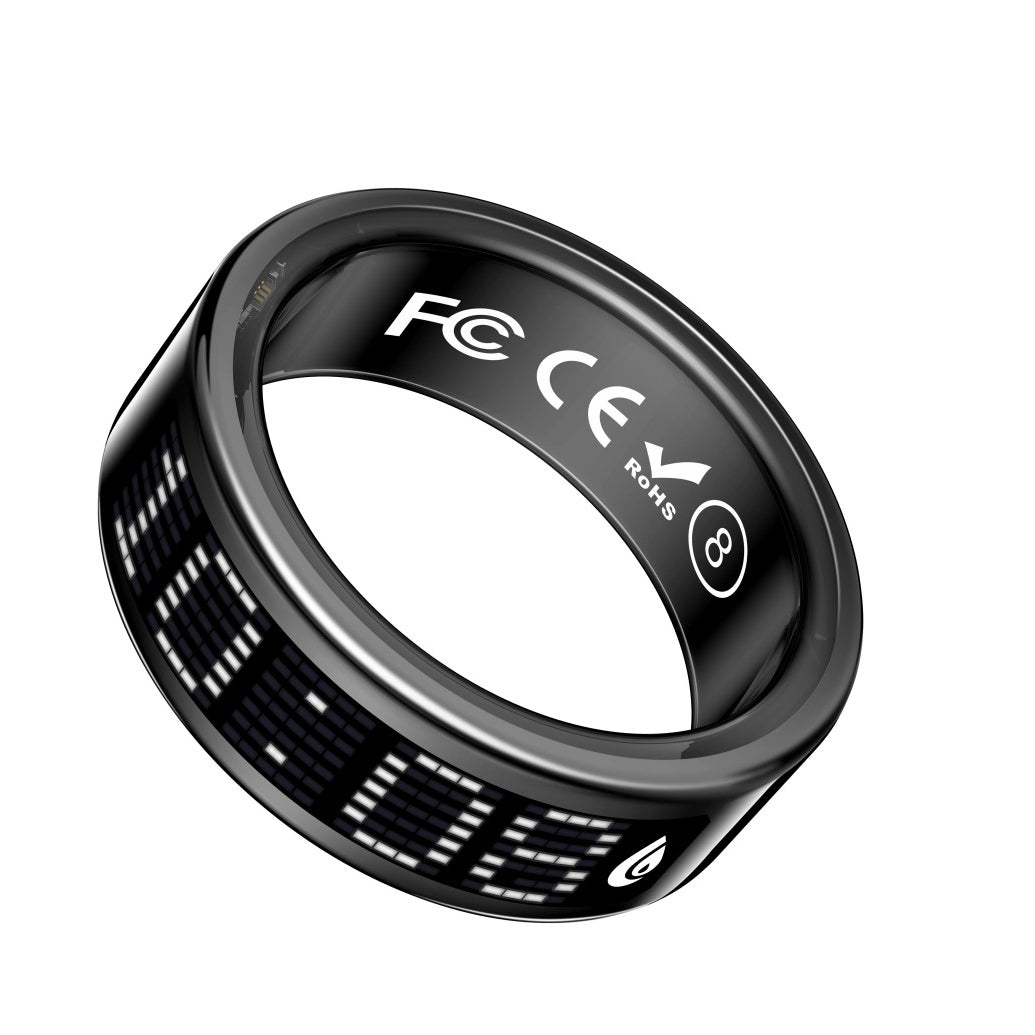 R3 Smart Ring with Prayer Counter & Call Display – IP68 Health Tracker