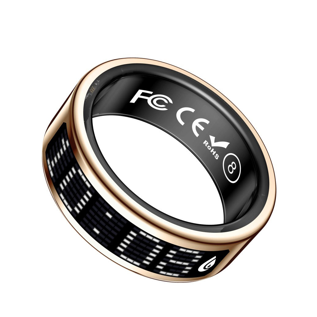R3 Smart Ring with Prayer Counter & Call Display – IP68 Health Tracker