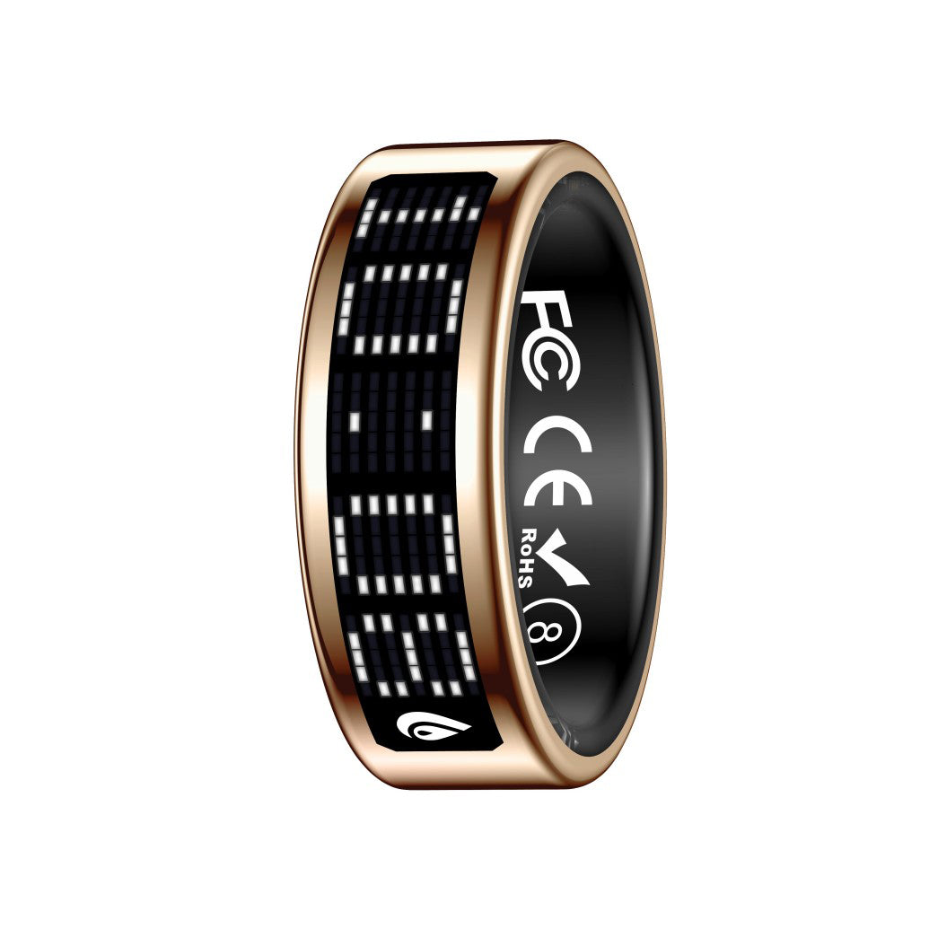 R3 Smart Ring with Prayer Counter & Call Display – IP68 Health Tracker