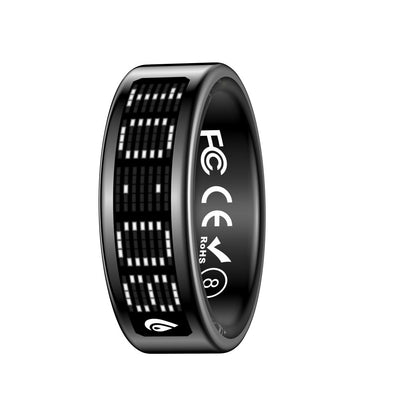 R3 Smart Ring with Prayer Counter & Call Display – IP68 Health Tracker