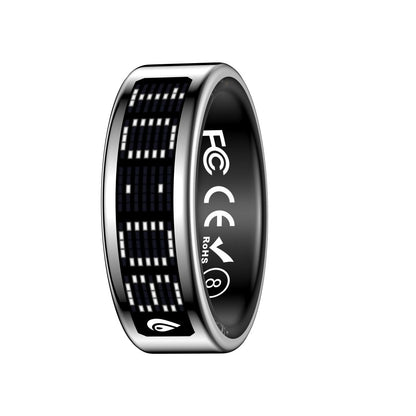 R3 Smart Ring with Prayer Counter & Call Display – IP68 Health Tracker