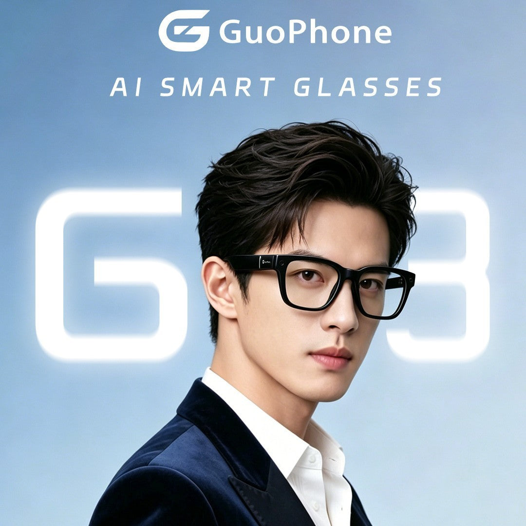 V1-G3 AR Smart Glasses – AI Voice & Image Recognition Bluetooth Wearable Tech - Dual-lens waveguide + camera