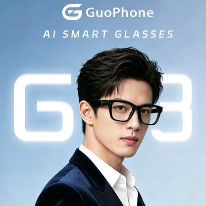 V1-G3 AR Smart Glasses – AI Voice & Image Recognition Bluetooth Wearable Tech - Dual-lens waveguide + camera