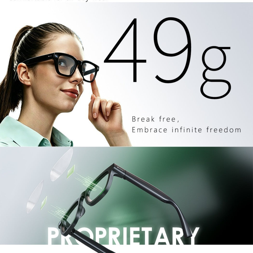 V1-G3 AR Smart Glasses – AI Voice & Image Recognition Bluetooth Wearable Tech - Dual-lens waveguide + camera
