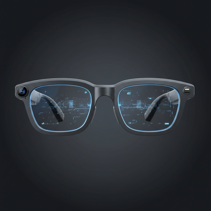 V1-G3 AR Smart Glasses – AI Voice & Image Recognition Bluetooth Wearable Tech - Dual-lens waveguide + camera