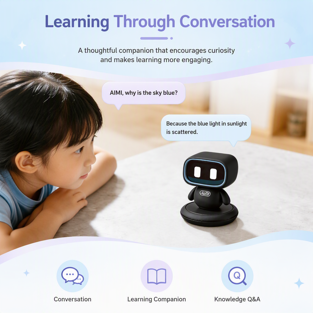 N12 Smart Voice Robot, AI Learning Companion & Music Conversation Toy