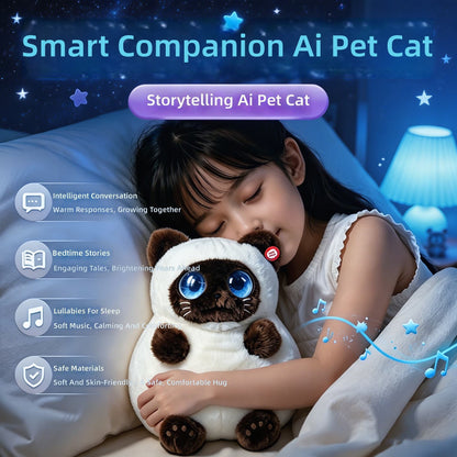 Meprian N13 AI Plush Companion Toy, Coral Fleece Storytelling & Q&A Gift for Kids