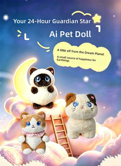 Meprian N13 AI Plush Companion Toy, Coral Fleece Storytelling & Q&A Gift for Kids