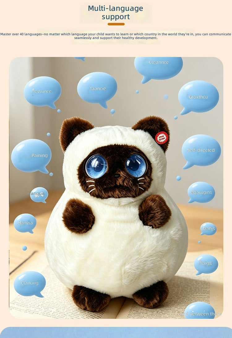 Meprian N13 AI Plush Companion Toy, Coral Fleece Storytelling & Q&A Gift for Kids