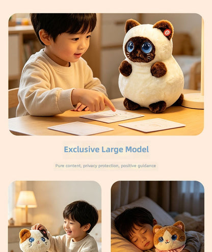 Meprian N13 AI Plush Companion Toy, Coral Fleece Storytelling & Q&A Gift for Kids