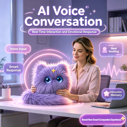 N14 AI Desktop Companion Robot with Smart Voice Chat and Real-Time Emotional Responses