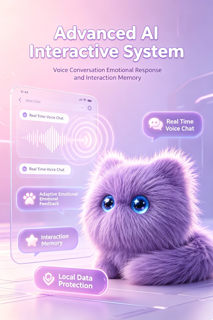 N14 AI Desktop Companion Robot with Smart Voice Chat and Real-Time Emotional Responses