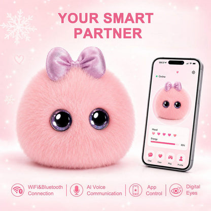 N16 Plush AI Desk Pet Robot with Voice Chat, Touch Response and Emotion Feedback