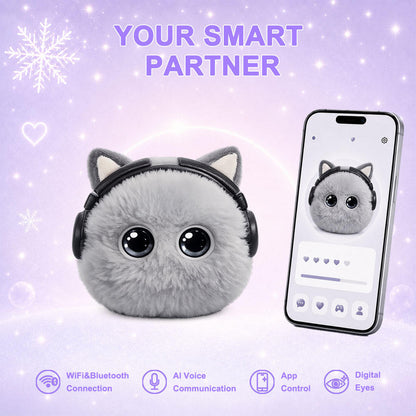 N16 Plush AI Desk Pet Robot with Voice Chat, Touch Response and Emotion Feedback