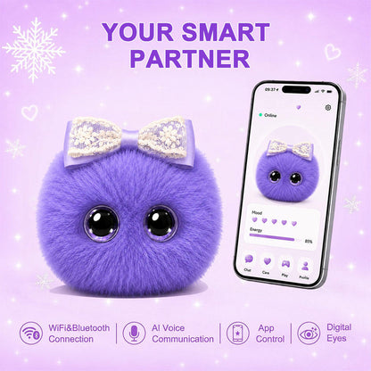 N16 Plush AI Desk Pet Robot with Voice Chat, Touch Response and Emotion Feedback