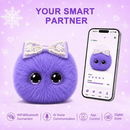N16 Plush AI Desk Pet Robot with Voice Chat, Touch Response and Emotion Feedback