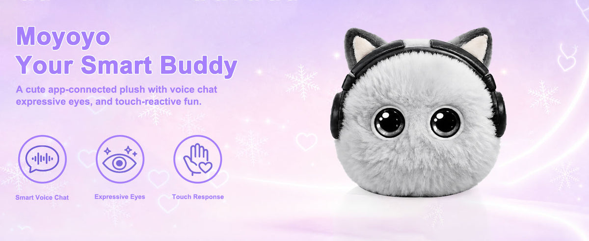 N16 Plush AI Desk Pet Robot with Voice Chat, Touch Response and Emotion Feedback