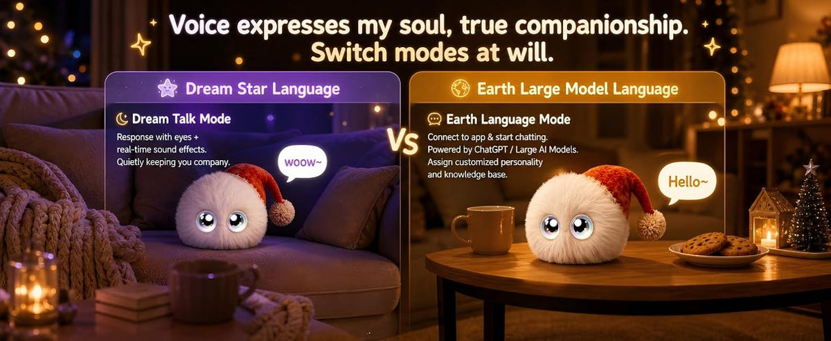N16 Plush AI Desk Pet Robot with Voice Chat, Touch Response and Emotion Feedback