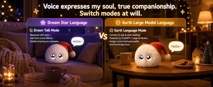 N16 Plush AI Desk Pet Robot with Voice Chat, Touch Response and Emotion Feedback