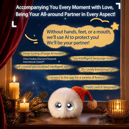 N16 Plush AI Desk Pet Robot with Voice Chat, Touch Response and Emotion Feedback