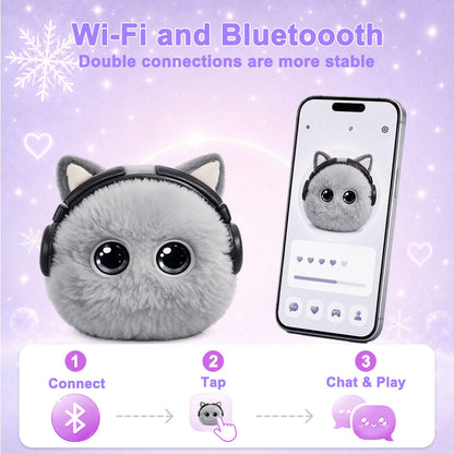 N16 Plush AI Desk Pet Robot with Voice Chat, Touch Response and Emotion Feedback