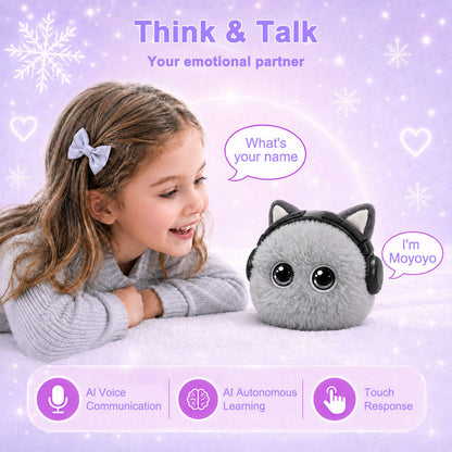 N16 Plush AI Desk Pet Robot with Voice Chat, Touch Response and Emotion Feedback