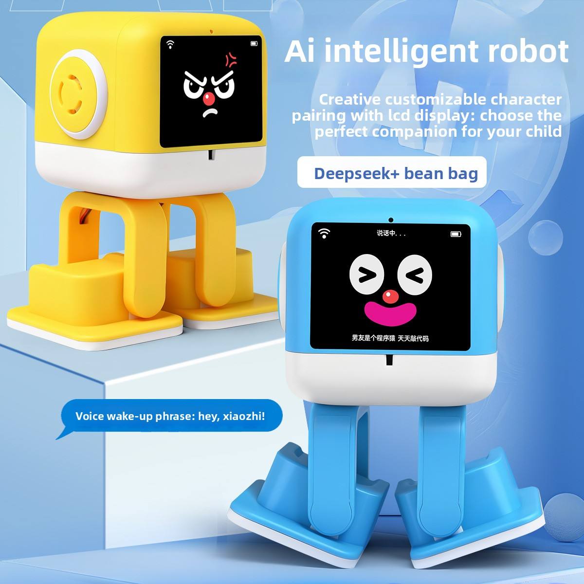 N20 Smart AI Learning Robot Toy for Preschool Kids with Touch Interaction, Dancing, DIY Play and DeepSeek Chat