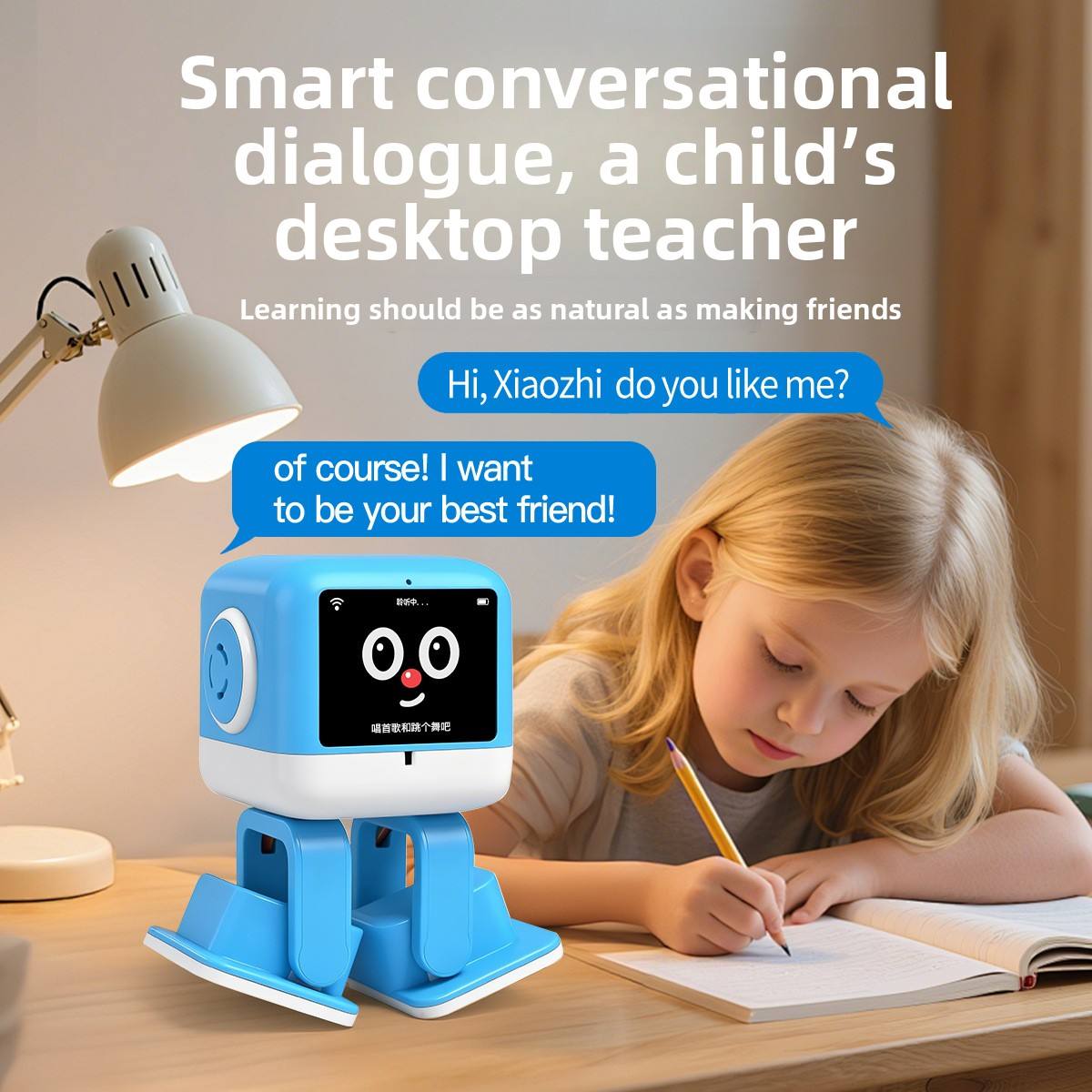 N20 Smart AI Learning Robot Toy for Preschool Kids with Touch Interaction, Dancing, DIY Play and DeepSeek Chat
