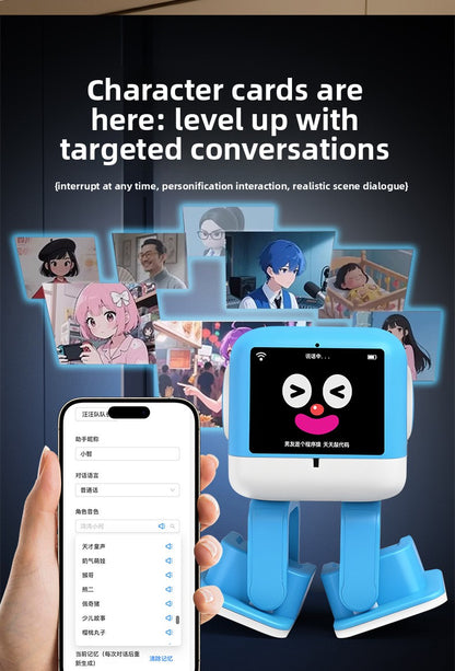 N20 Smart AI Learning Robot Toy for Preschool Kids with Touch Interaction, Dancing, DIY Play and DeepSeek Chat